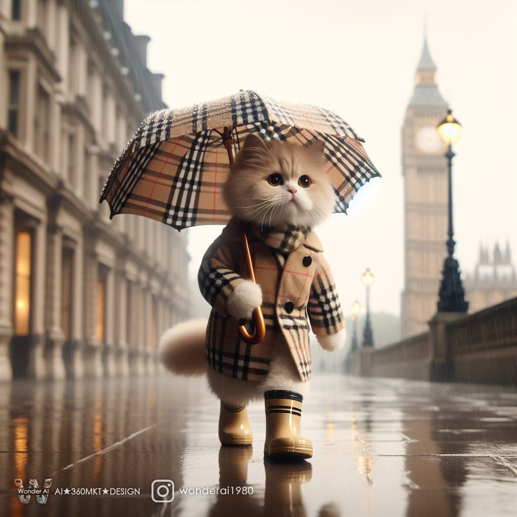 DALL·E prompt: anthropomorphic real adorable cream-colored cat, wearing a pensive ex-pression, ...