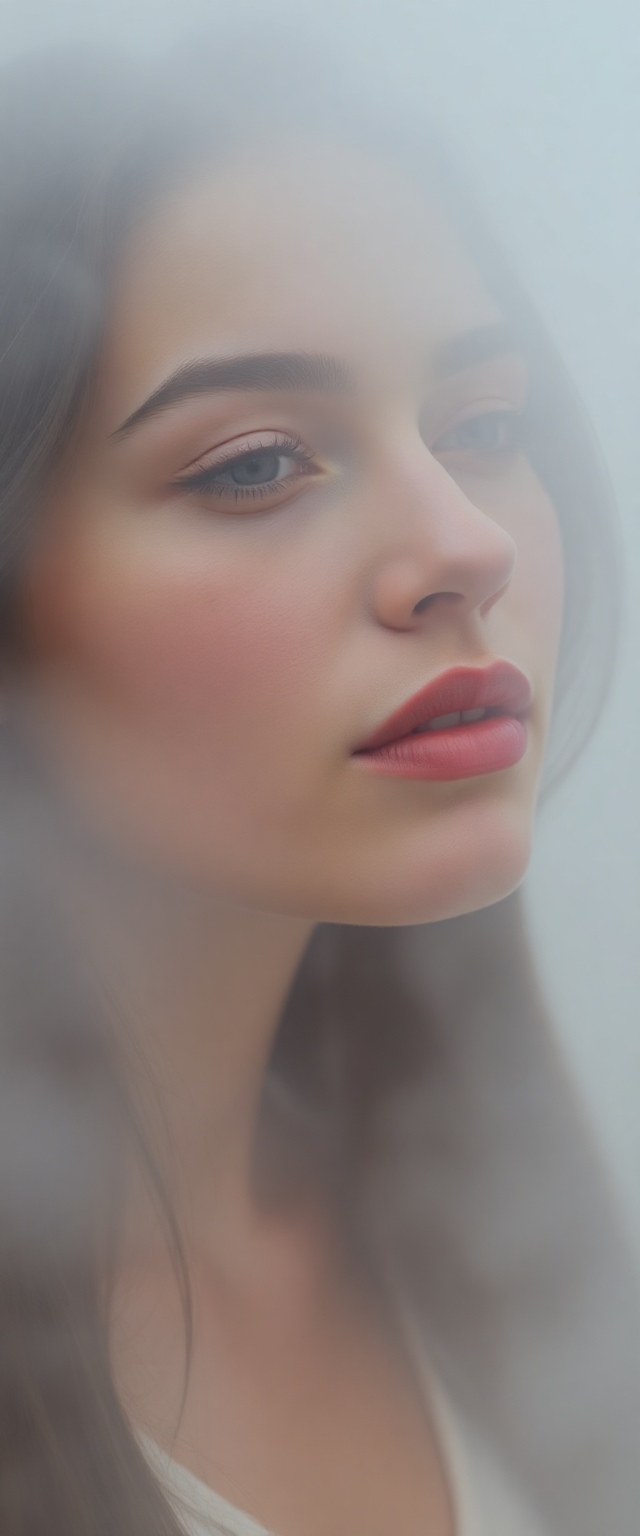 FLUX prompt: "Fine art photograph A supermodel woman in her early twenties, Refined facial fe...