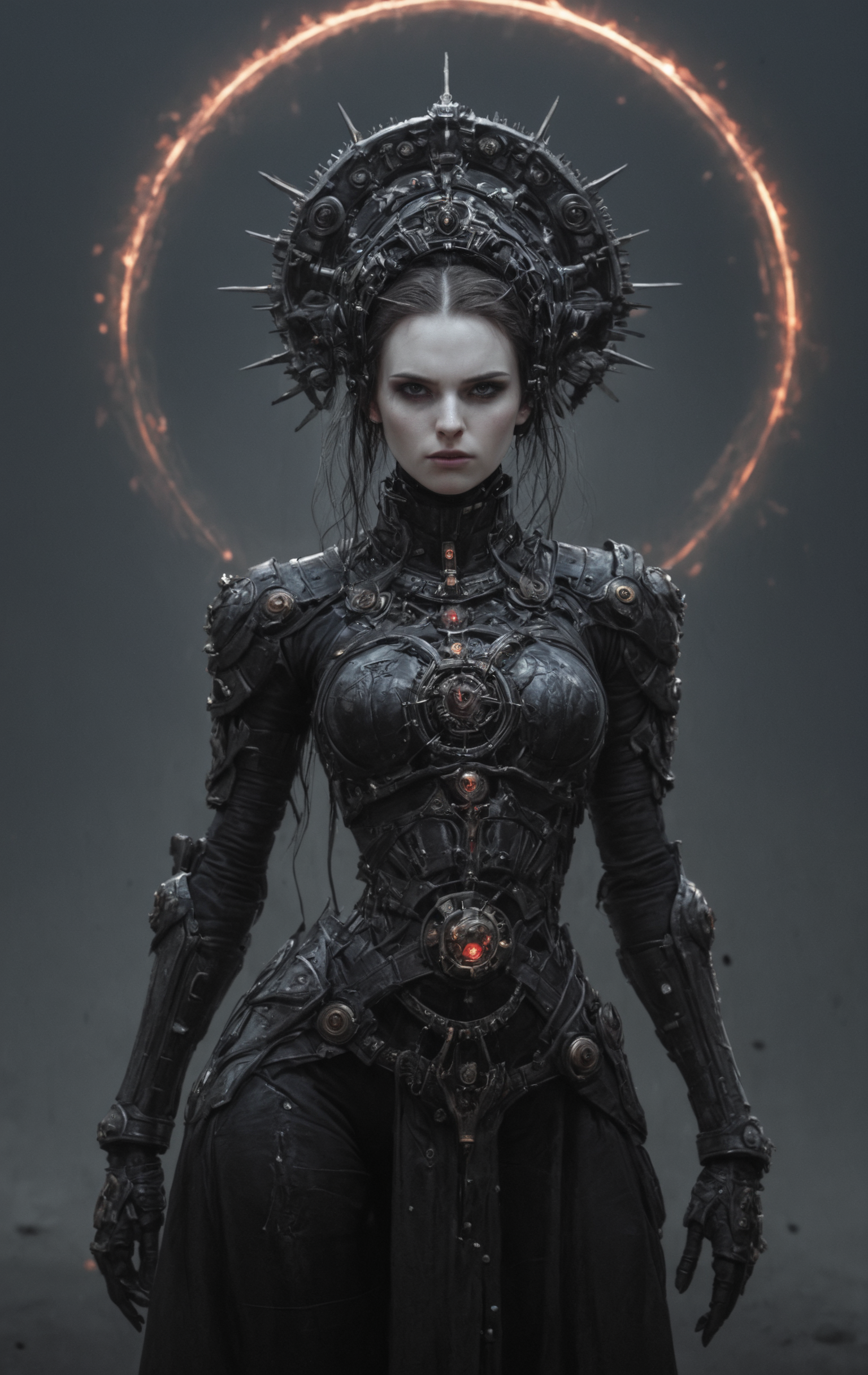 Stable Diffusion prompt: Gothic style Gothic style 1woman, (full body image with nothing cropped out:1.2)...