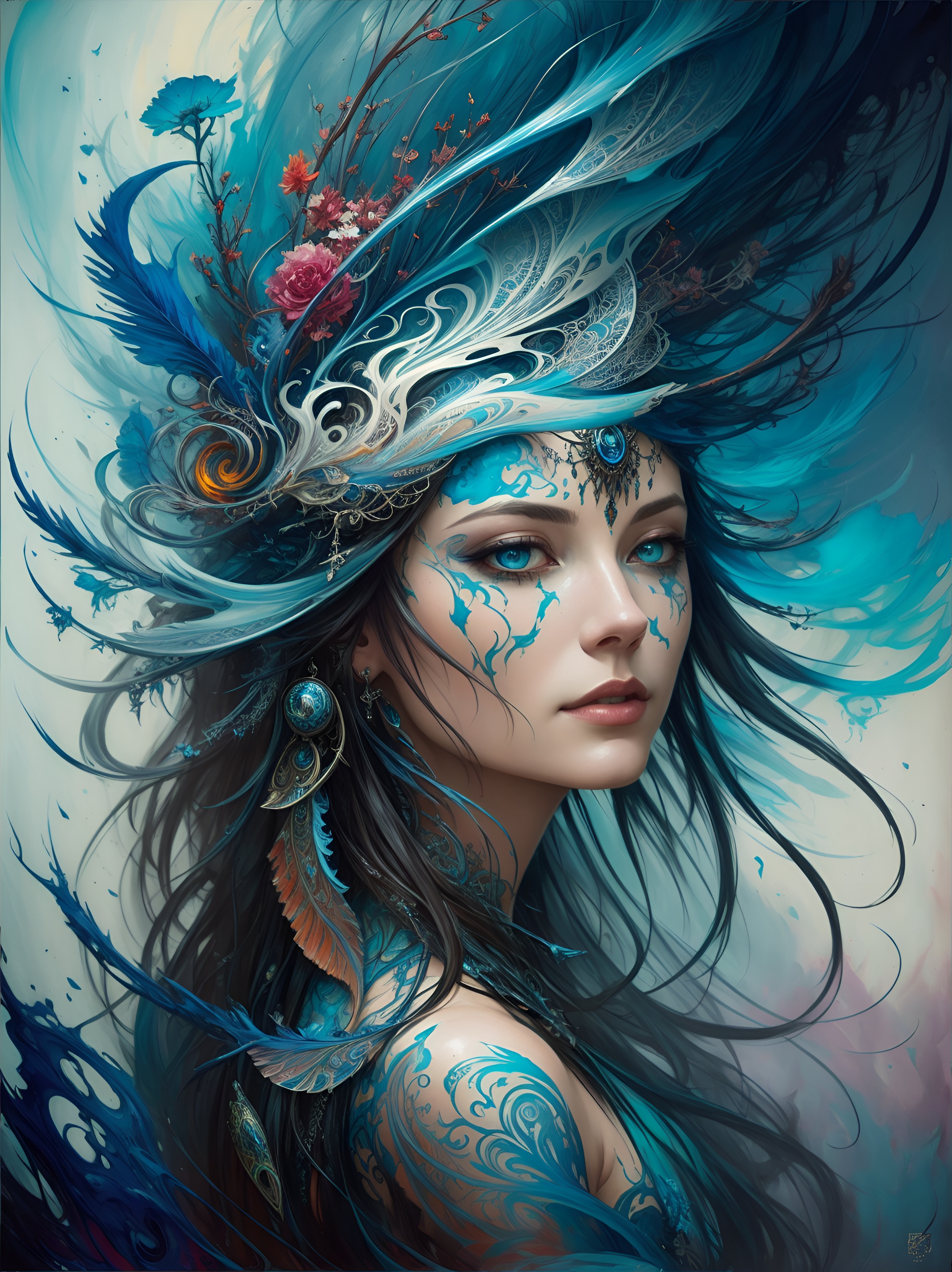 DreamShaper prompt: 1girl, 8k resolution, photorealistic masterpiece by Aaron Horkey and Jeremy Mann...
