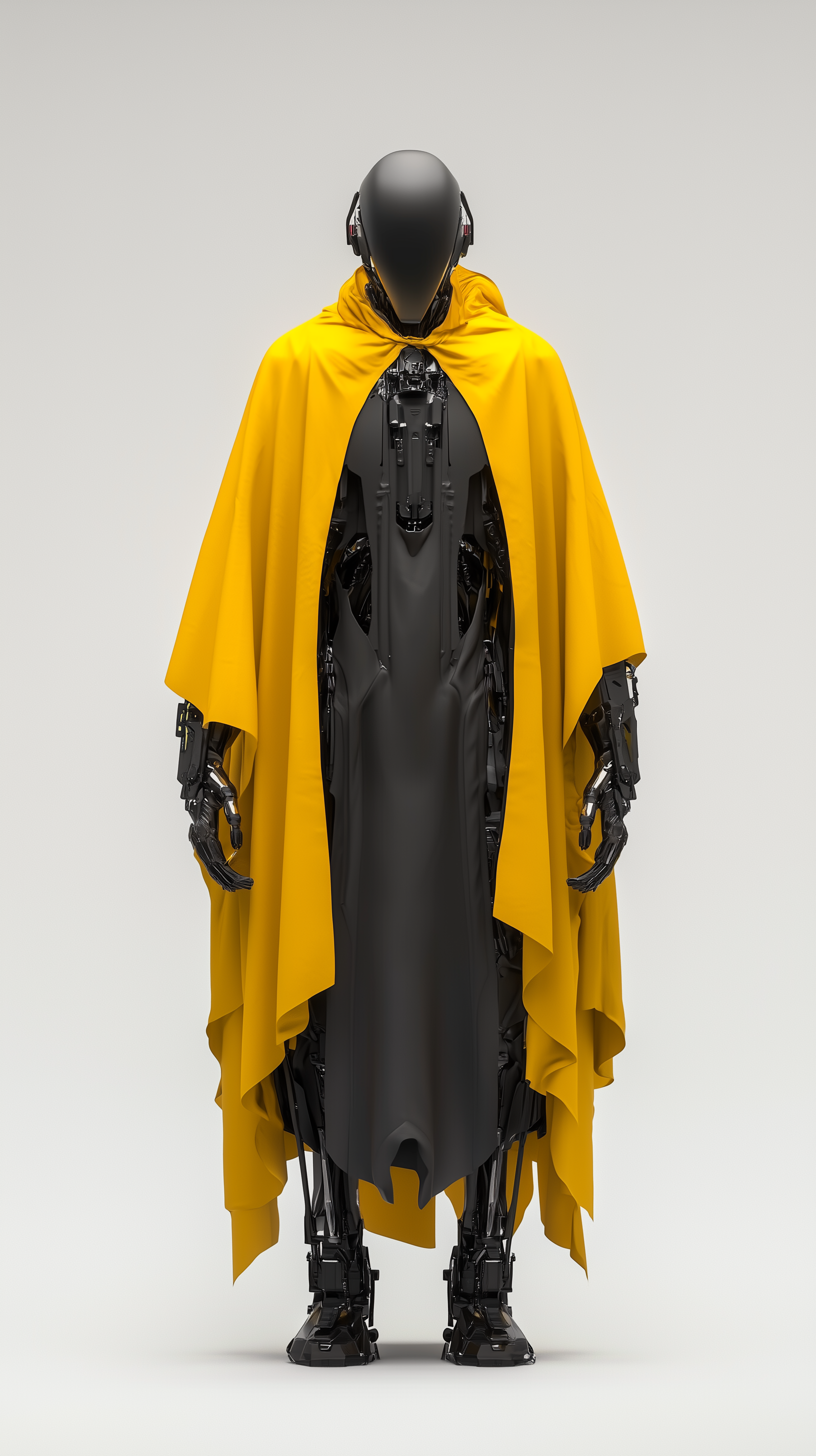 Midjourney prompt: rendering, futuristic cyberpunk aesthetic figure, front composition, full-body, ...