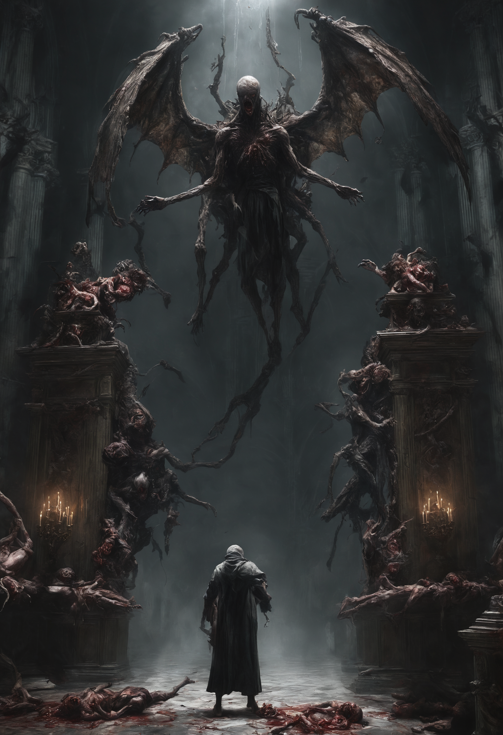 LEOSAM's HelloWorld XL prompt: concept art concept art a classical baroque painting of a cinematic ending to a ...