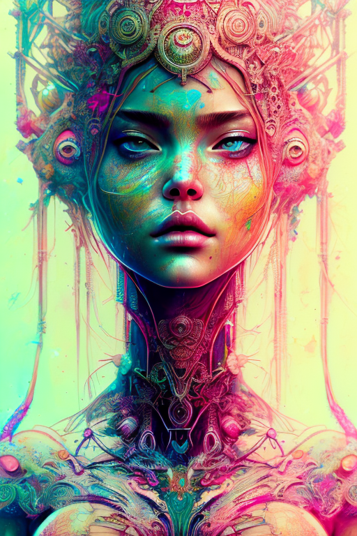 Openjourney prompt: strong warrior princess| centered| key visual| intricate| highly detailed| breat...