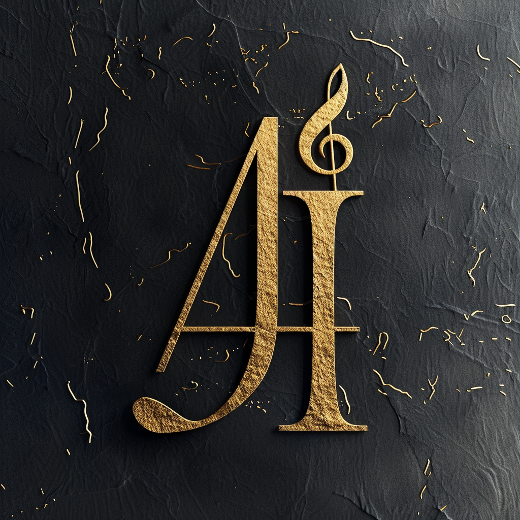 Midjourney prompt: feature the letters "A" and "I" as distinct and separate elements, alongside a s...