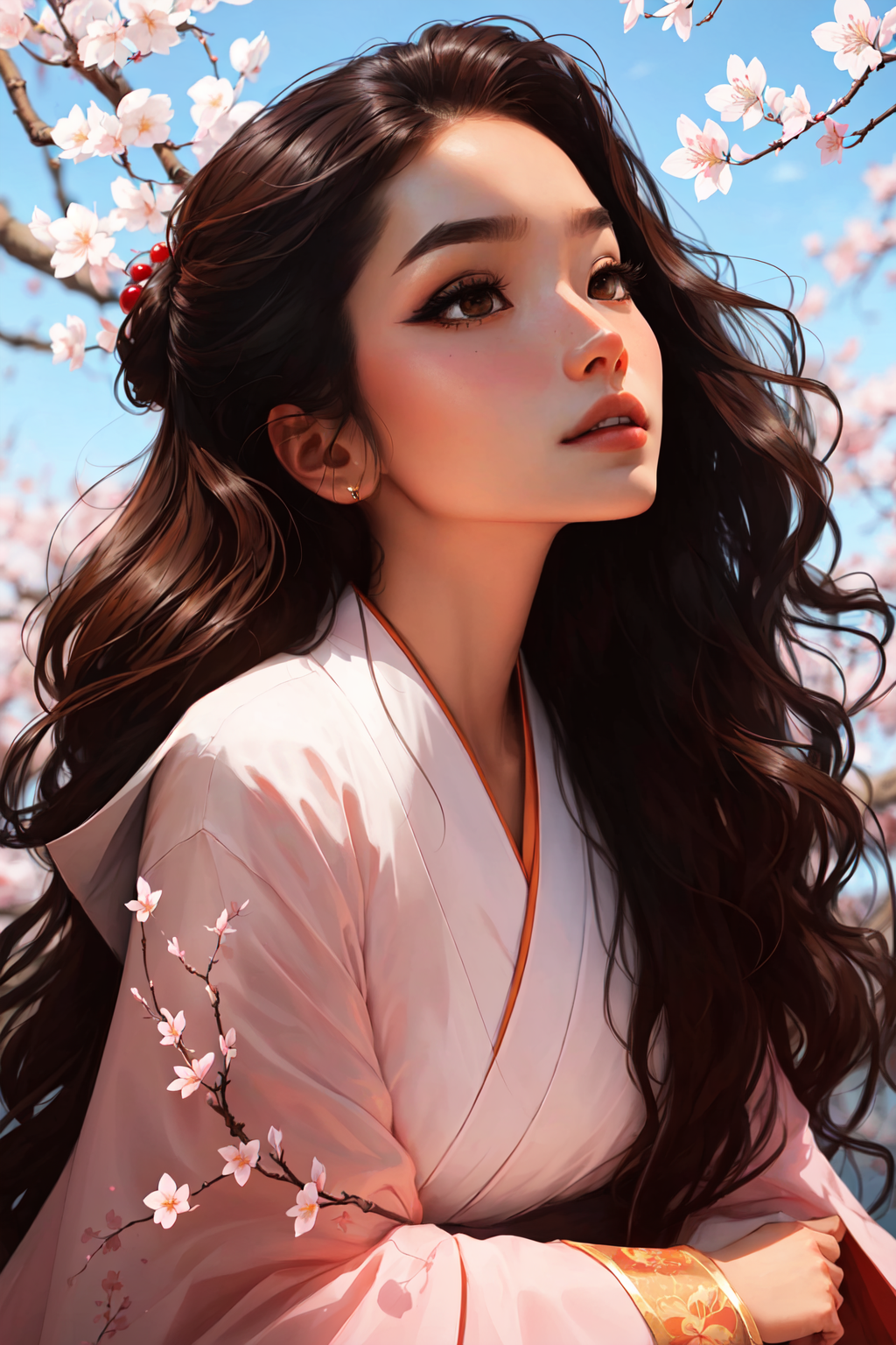 UnstableInkDream prompt: Beautiful Japanese woman, porcelain skin, flawless and radiant, ethereal beauty,...