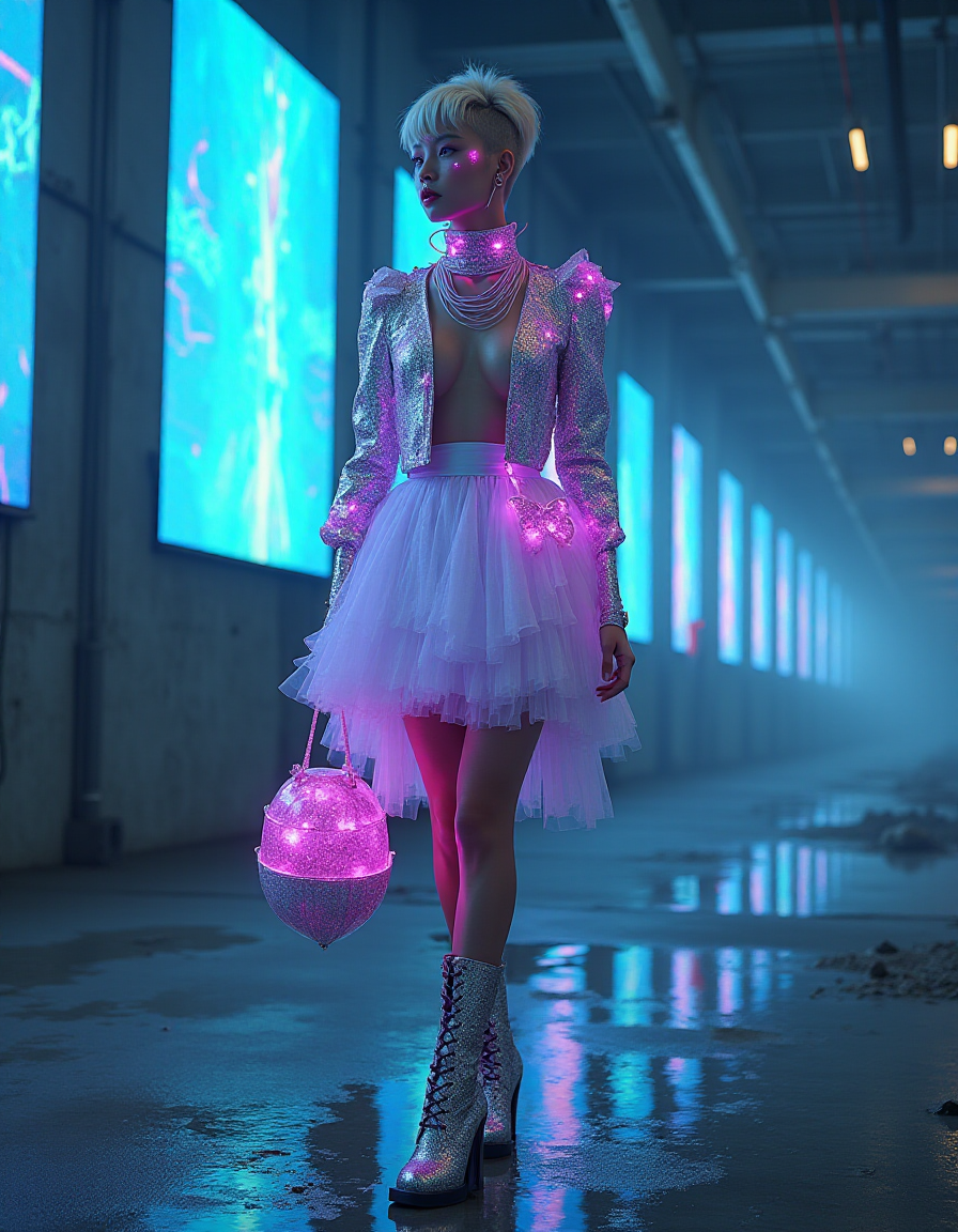 Flux.1-Dev (v1+v2) Flux.1-Schnell BNB NF4 prompt: High fashion photo of a 24 year old asian female supermodel glamorous diva, Rosy...