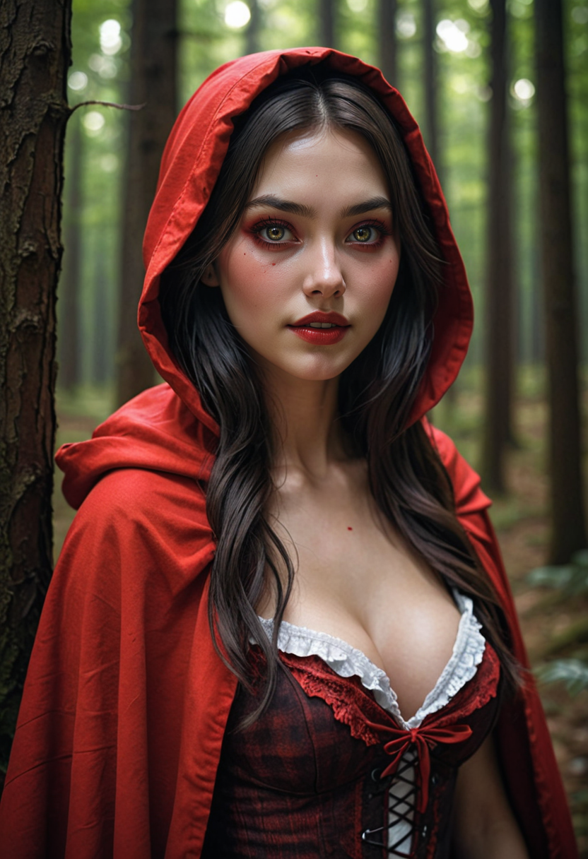 DreamShaper XL prompt: Standing in the forestãHair flowã ((highest qualityãmasterpieceã8kãBes...