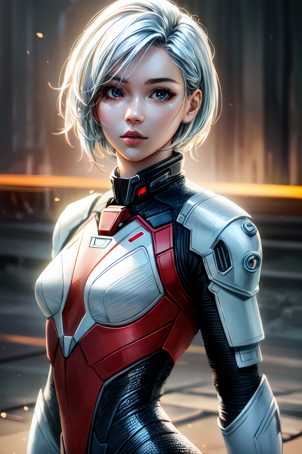 Kenshi prompt: (1girl, full body), action scene, dynamic pose, Beautiful Korean woman, kpop ido...