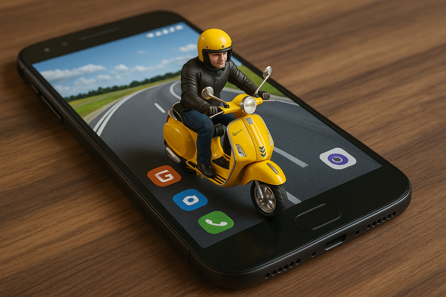 ChatGPT Image prompt: { "scene": { "concept": "augmented reality / 3D illusion", "style": "photo-reali...