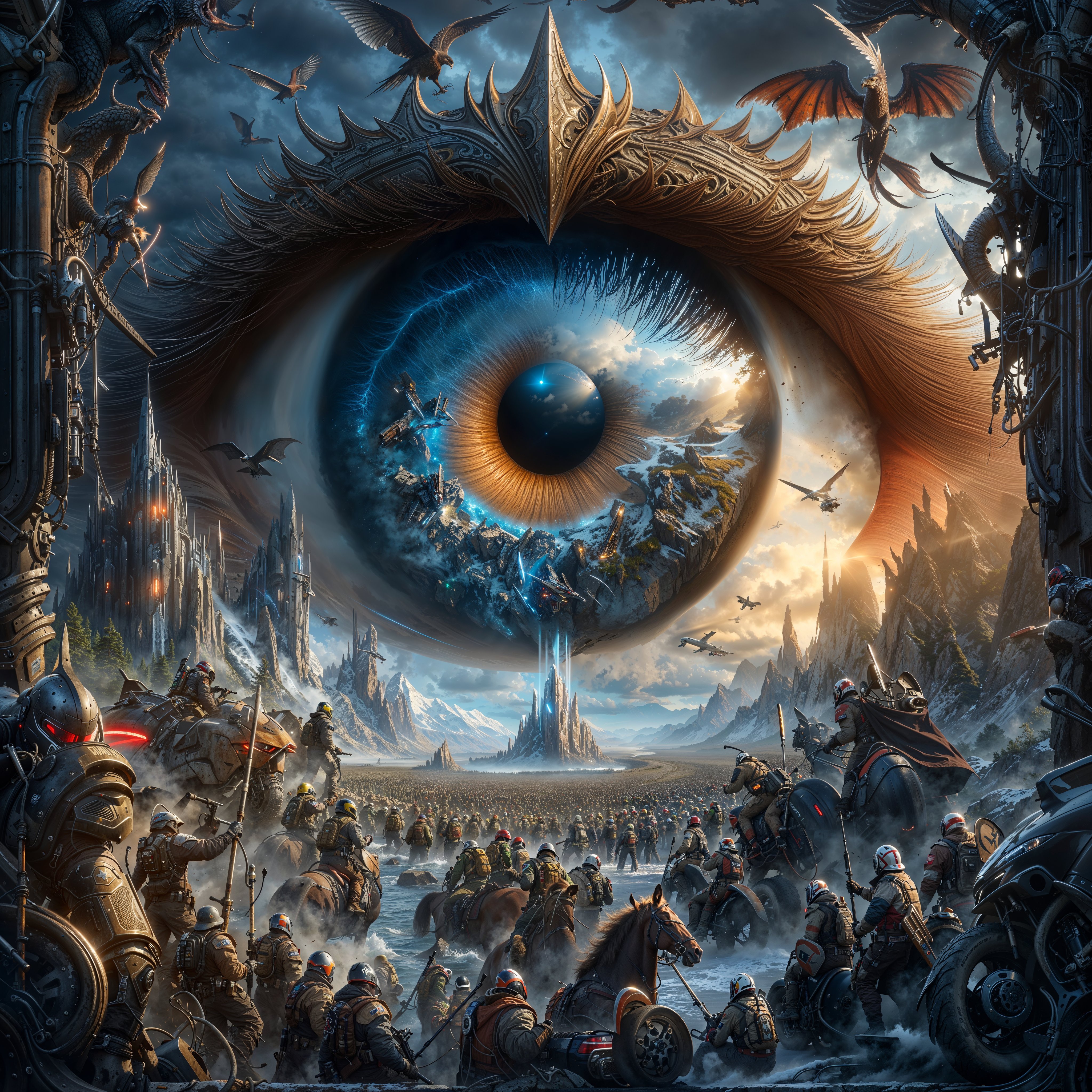DALL·E prompt: an epic poster-style photograph inspired by the Warcraft universe, rendered with...