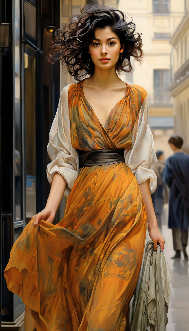 Juggernaut XL prompt: A full body portrait of a cheerful gorgeous young (Italian|Japanese|Irish) woman...
