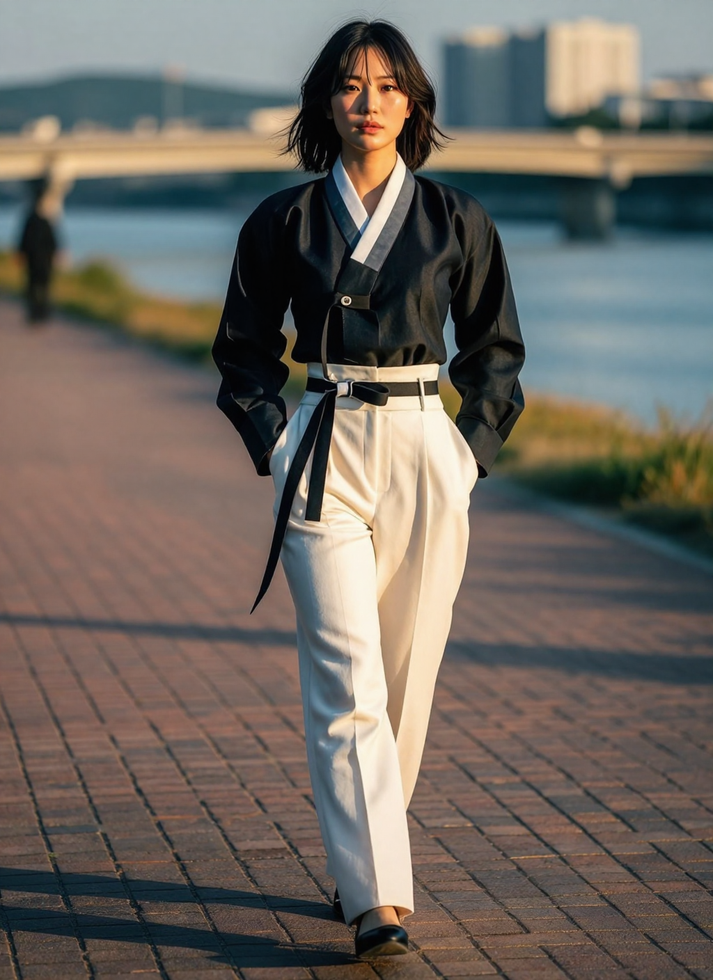 Zimage Turbo by Stable Yogi prompt: ultra-realistic view photo of a Korean female model in 2026 Seoul Korea. Long sh...