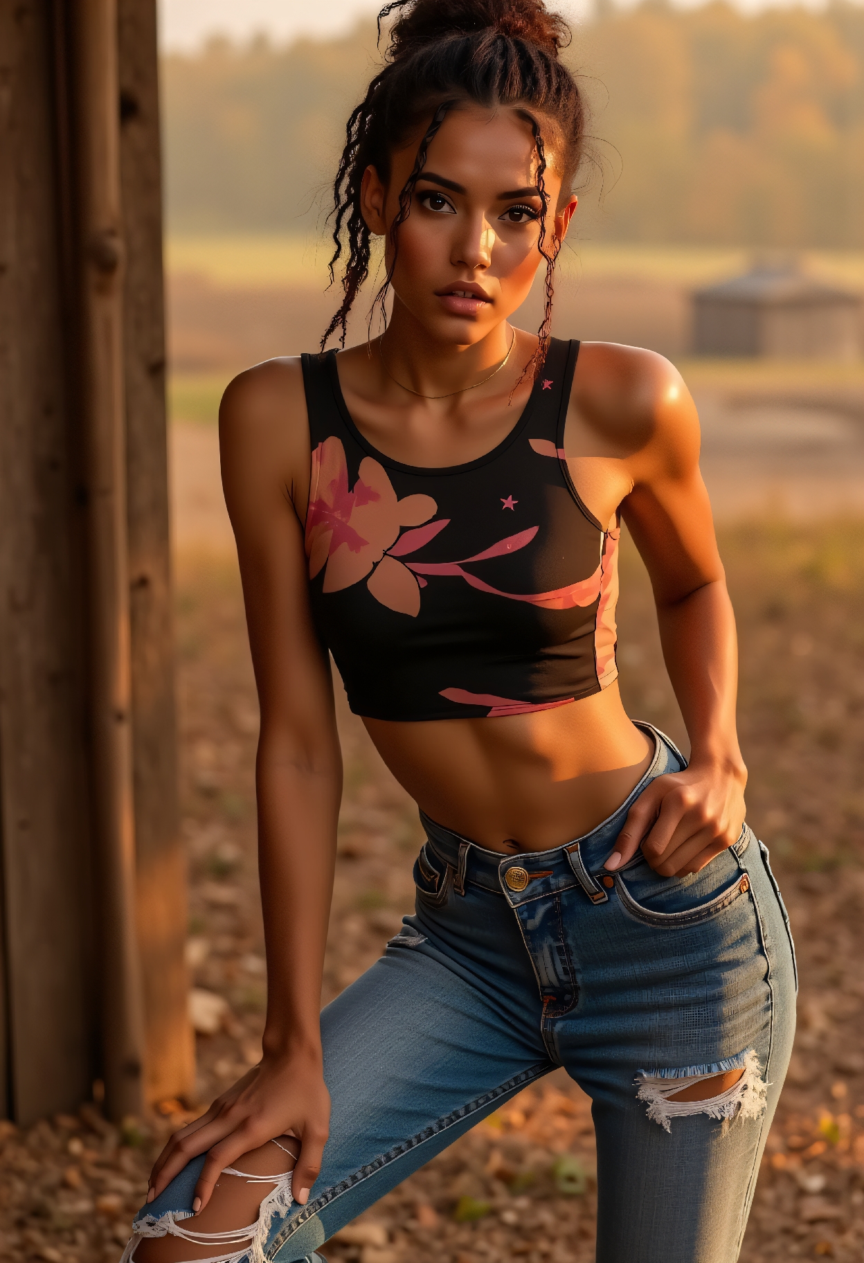 lllyasviel flux1-dev-bnb-nf4 v2! prompt: event photography, Autumn Fashion high angle photo of a 24 year old Igbo-Chhatti...