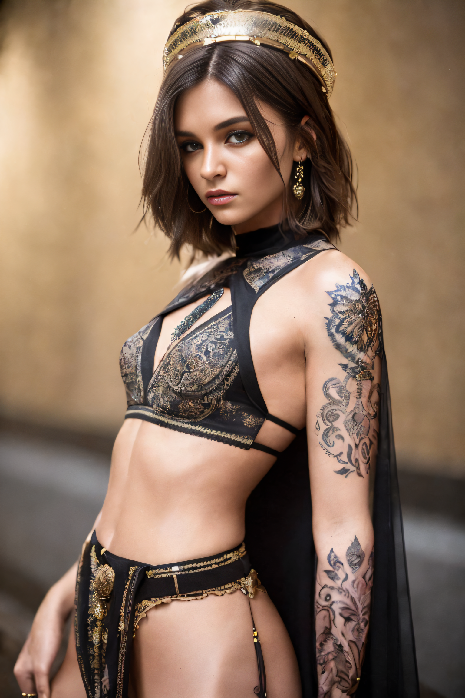 ChilloutMix prompt: photograph, concept art, Adroit Enticing supermodel, (wearing intricately detail...