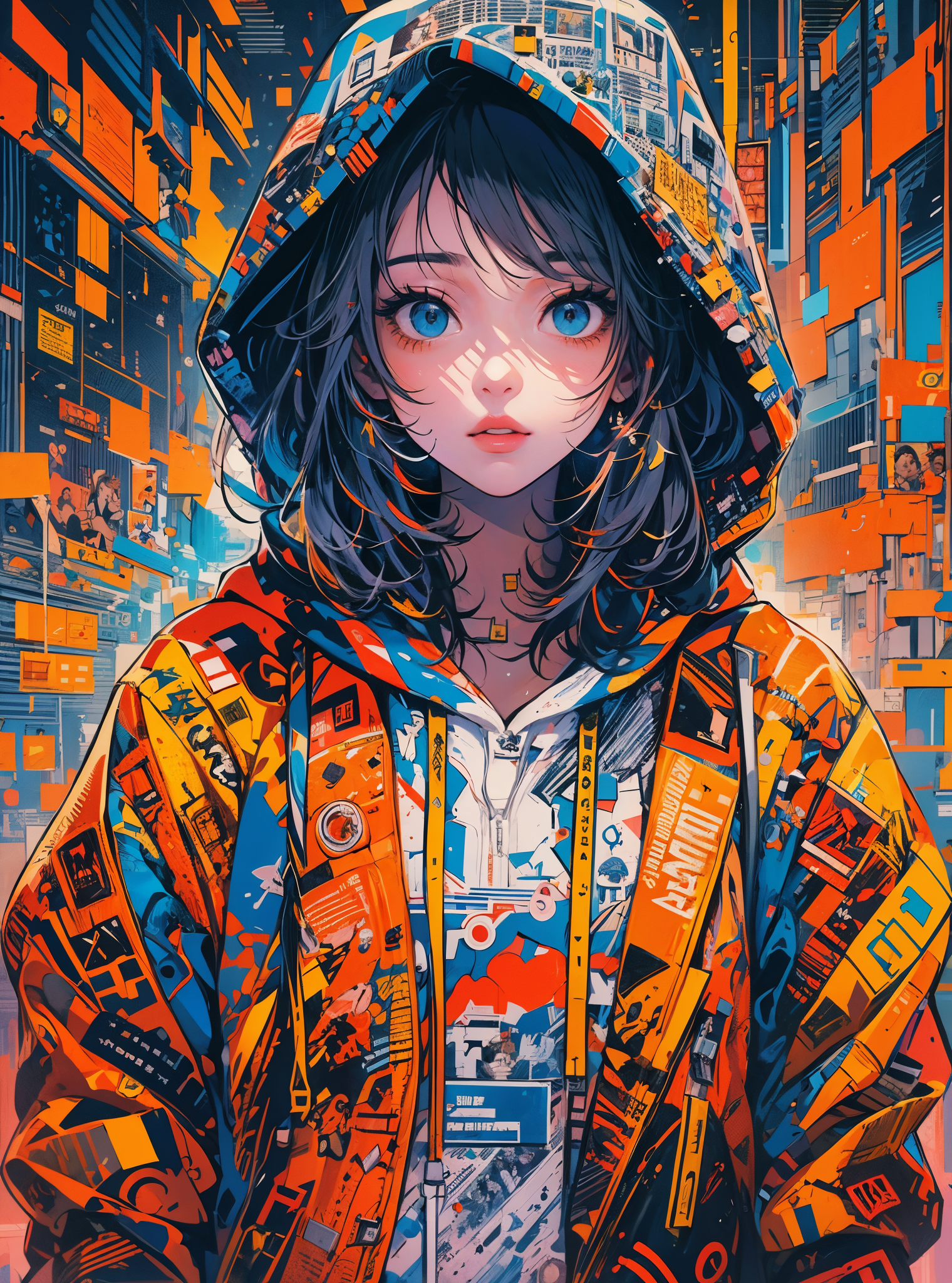 Stable Diffusion prompt: masterpiece, (beautiful and aesthetic:1.5), surrealism, highly detailed, anime, ...