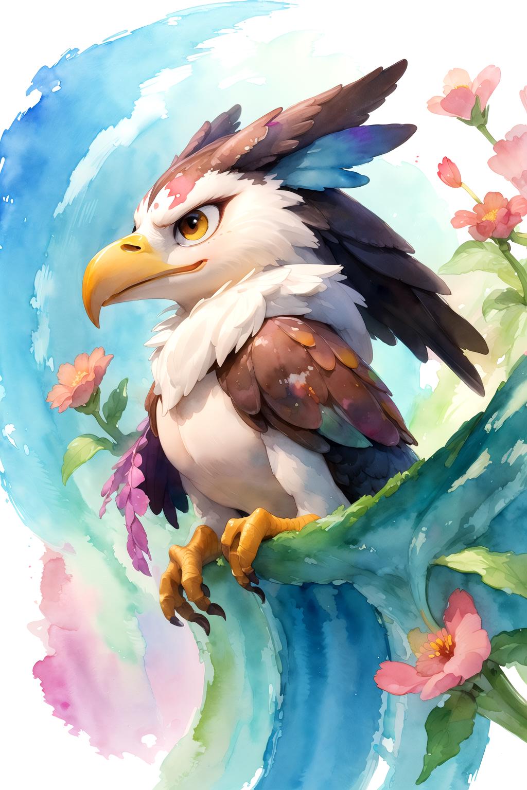 DreamShaper prompt: ( watercolor \(medium\), IrisCompiet:1.2),<lora:IrisCompietStyle:0.9>, side view...