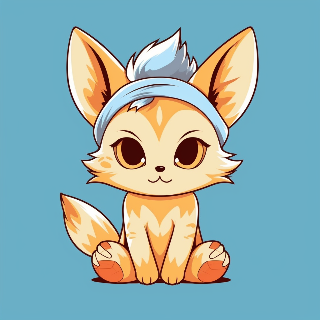 Midjourney prompt: Adorable kitten T-shirt vector, anime style, colored by Tim White, cute, charmin...