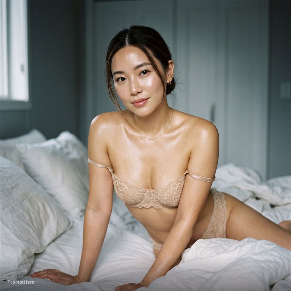 Nano Banana prompt: { "subject": { "description": "An intimate boudoir-style portrait of an adult wo...