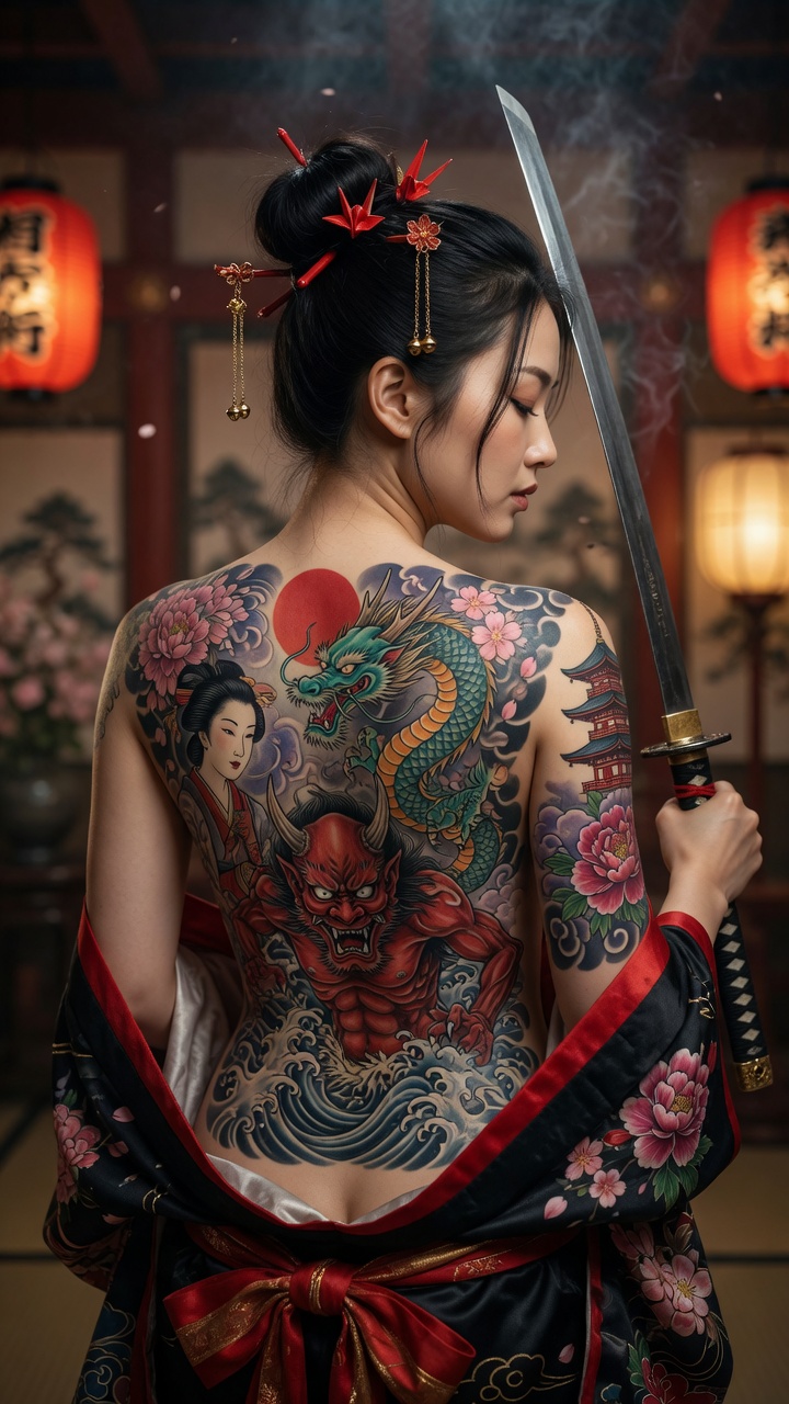 AI image prompt: Ultra-realistic photograph of a beautiful East Asian woman in her mid-20s, viewe...