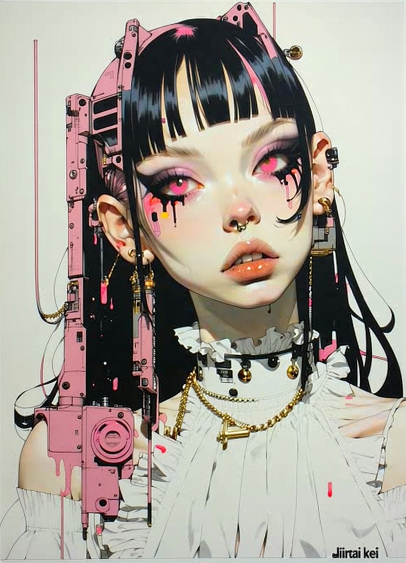 Stable Diffusion  prompt: (Masterpiece, Award winning , Best Quality:1.2), art by Shintaro Kago, solo, men...
