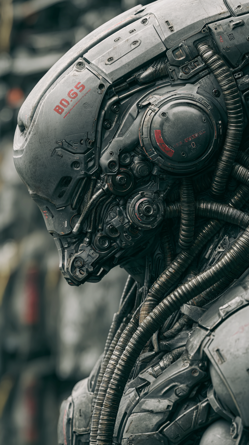 Midjourney Shatter prompt: ultra-detailed hard sci-fi biomechanical photography, complex intertwined compos...