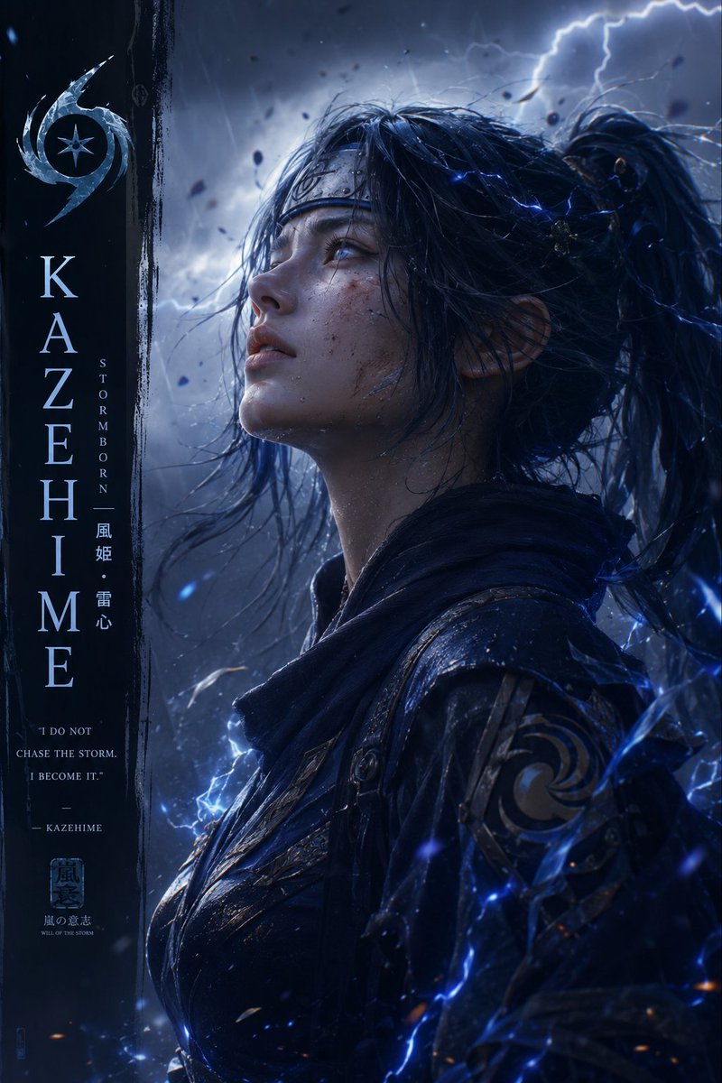 Cinematic Anime Warrior Poster