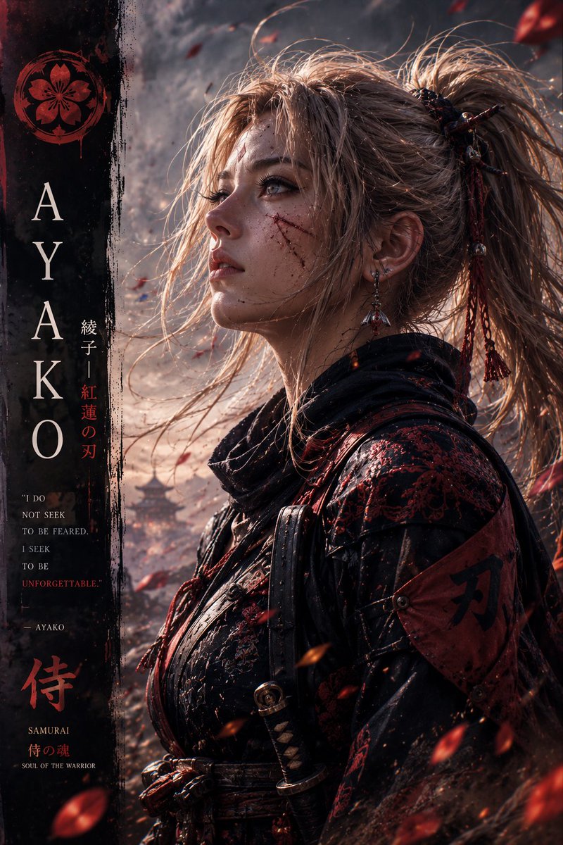 Cinematic Anime Warrior Poster