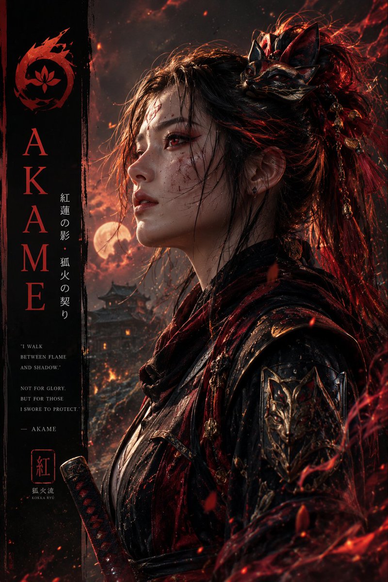 Cinematic Anime Warrior Poster 3