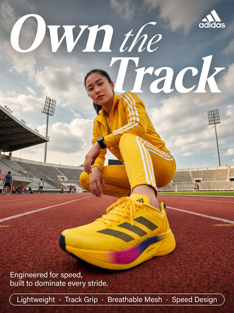 Cinematic Track Shoe Poster